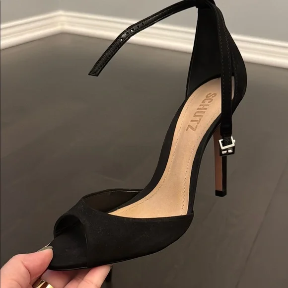 Schutz Black Women's Heels - Picture 3 of 6